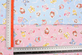 Sanrio Kuromi Cinnamoroll My Melody Animal Costume Gingham Fabric printed in Japan by the Half Yard